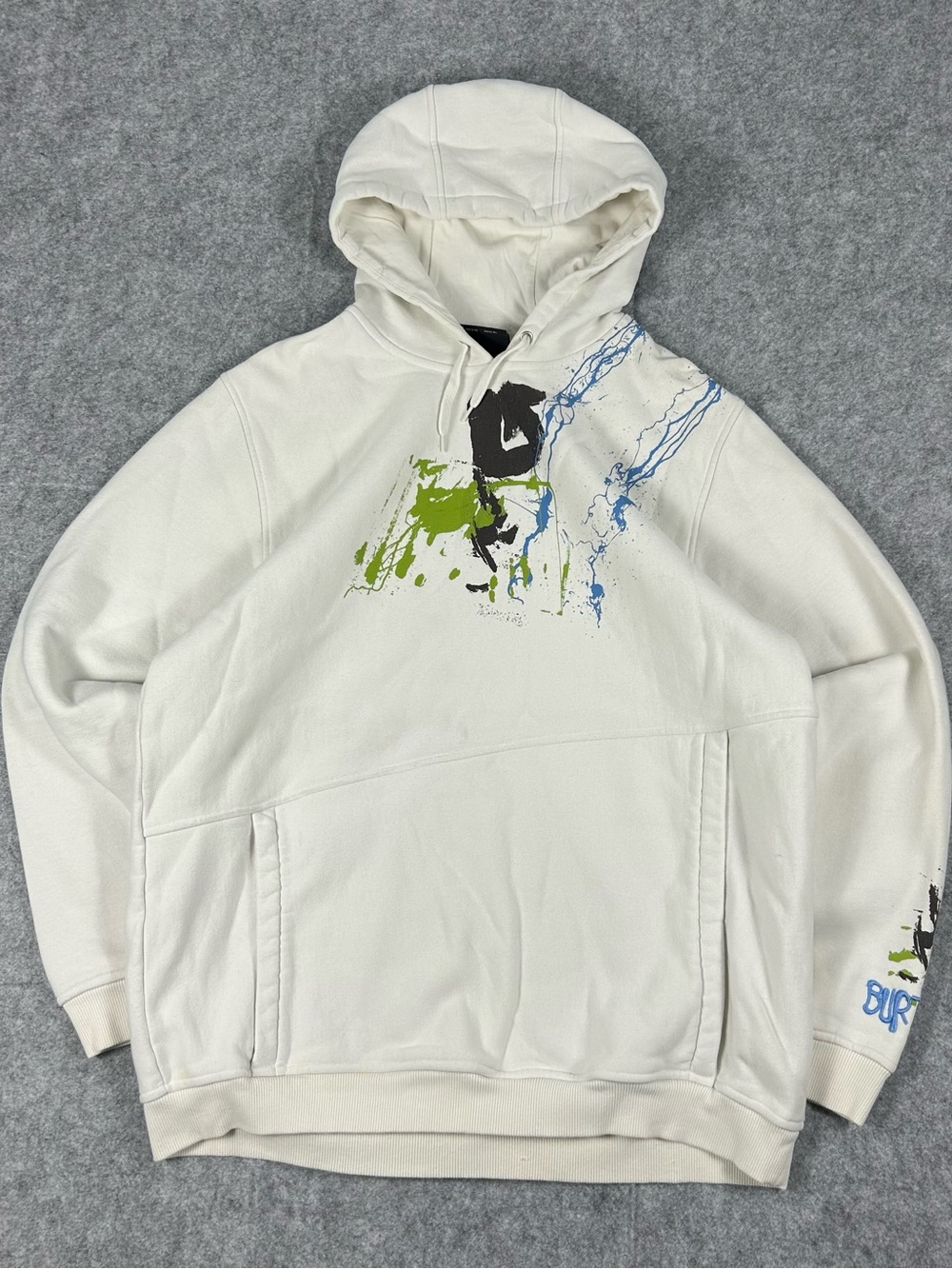 Vintage 90s Burton Snowboarding Y2K Pullover Hoodie Boxy Size Large